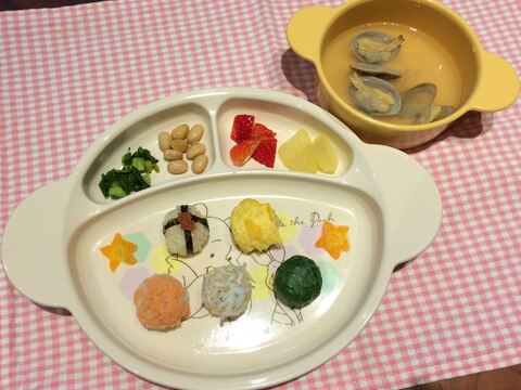 雛祭り♡1歳の娘に手まり寿司